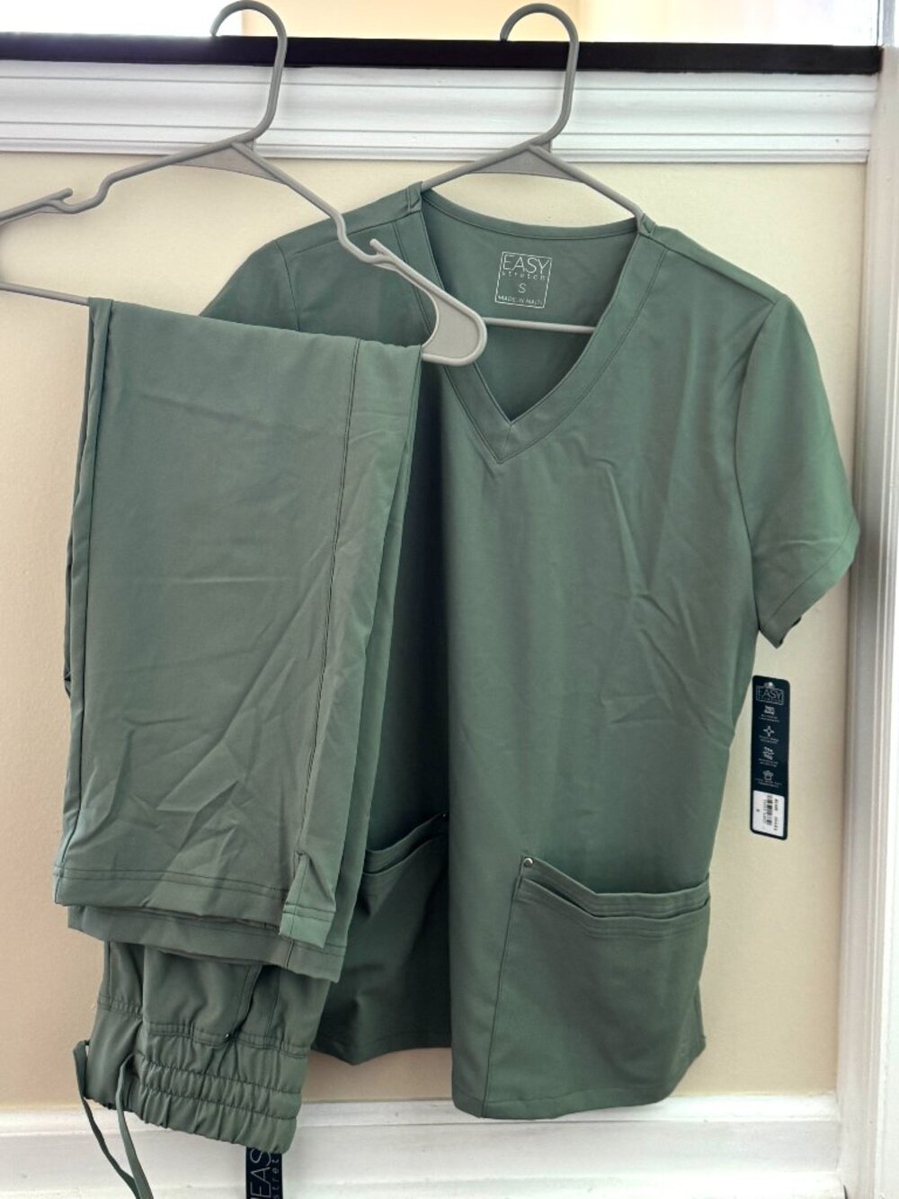 Sage Green Easy Stretch Scrubs Set